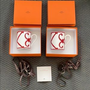 NIB Set of 2 Hermes Balcon du Guadalquivir mugs